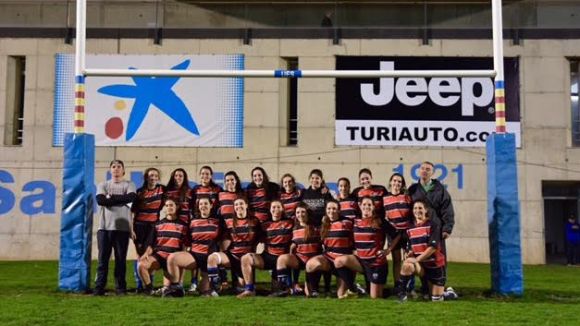 L'equip femení del Rugby Sant Cugat suma el primer triomf a la lliga / Font: Rugby Sant Cugat