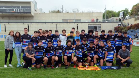 El sub 16 del Rugby Sant Cugat queda campi de Catalunya / Font: Rugby Sant Cugat