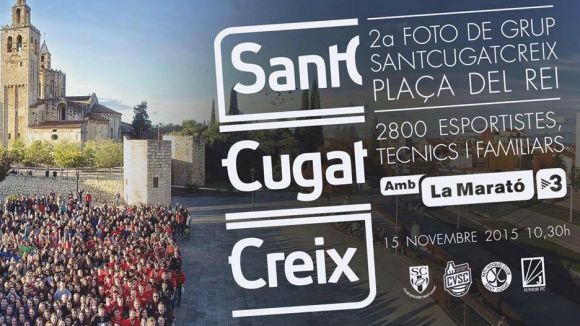 Imatge del cartell de Sant Cugat Creix / Font: Sant Cugat Creix