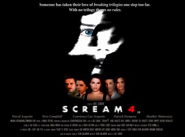 Cartell promocional de la pellcula de terror 'Scream 4'