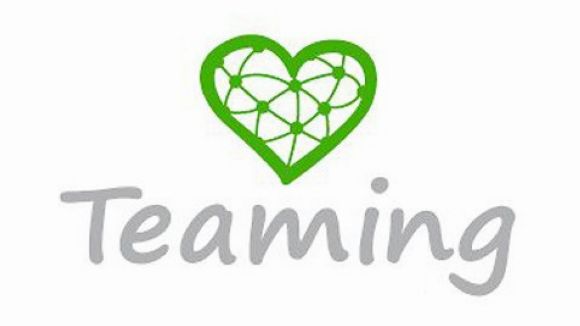 El logo de la plataforma de micromecenatge solidari Teaming