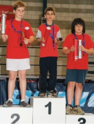 Ivan Serrano, Gerard Martn i Laia Bou, tres campions santcugatencs(foto cedida per Ivan Serrano)