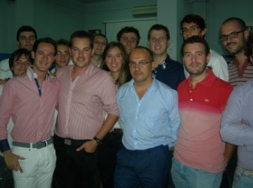 Membres de la JNC amb Carles Campuzano