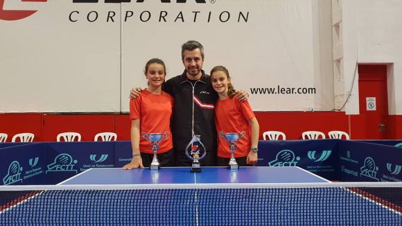 Les germanes Munn han tingut una brillant actuaci al Catal de tennis taula / Font: UESC