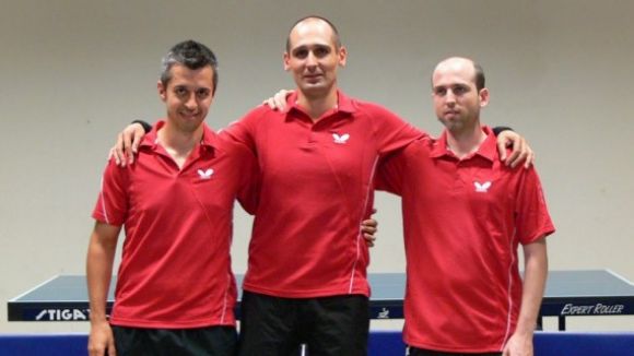 Enric Bosch, a la dreta, deixar de formar part de la tripleta del primer equip de la UESC / Font: Uesc.cat