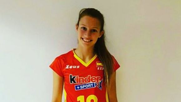 Ariadna Priante, jugadora del DSV-Club Voleibol Sant Cugat / Font: Rfevb.com