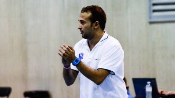 David Martn, entrenador de l'Haris Tenerife / Font: David Martn