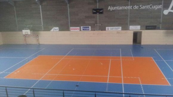 La nova pista del Volei Sant Cugat / Font: Voleibol Sant Cugat