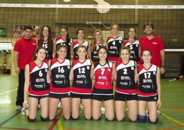 Equip jnior del Club Voleibol Sant Cugat/Foto: Club Voleibol Sant Cugat