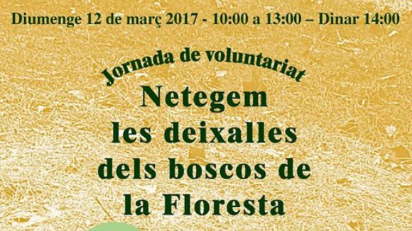 Jornada de voluntariat: 'Netegem les deixalles dels boscos de la Floresta'