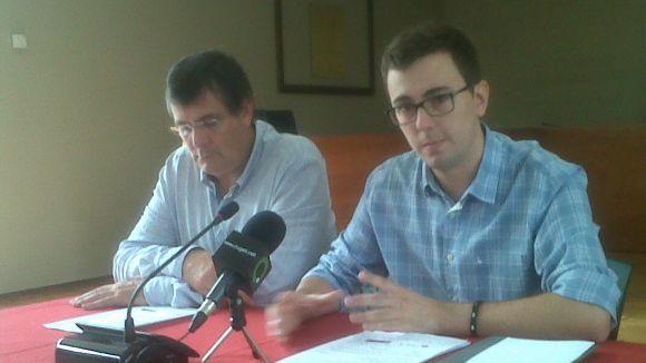Gavald, a la dreta, acompanyat de Josep Puig