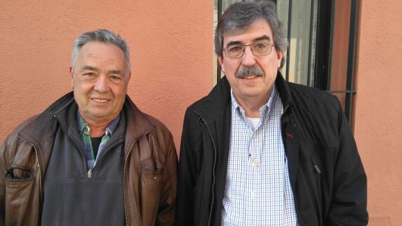 A la dreta, Xavier Barbany, acompanyat de Josep Maria Àngel / Foto: Cugat Mèdia