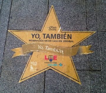 L'estrella dedicada a la nominaci al Goya de la can 'Yo tambin'